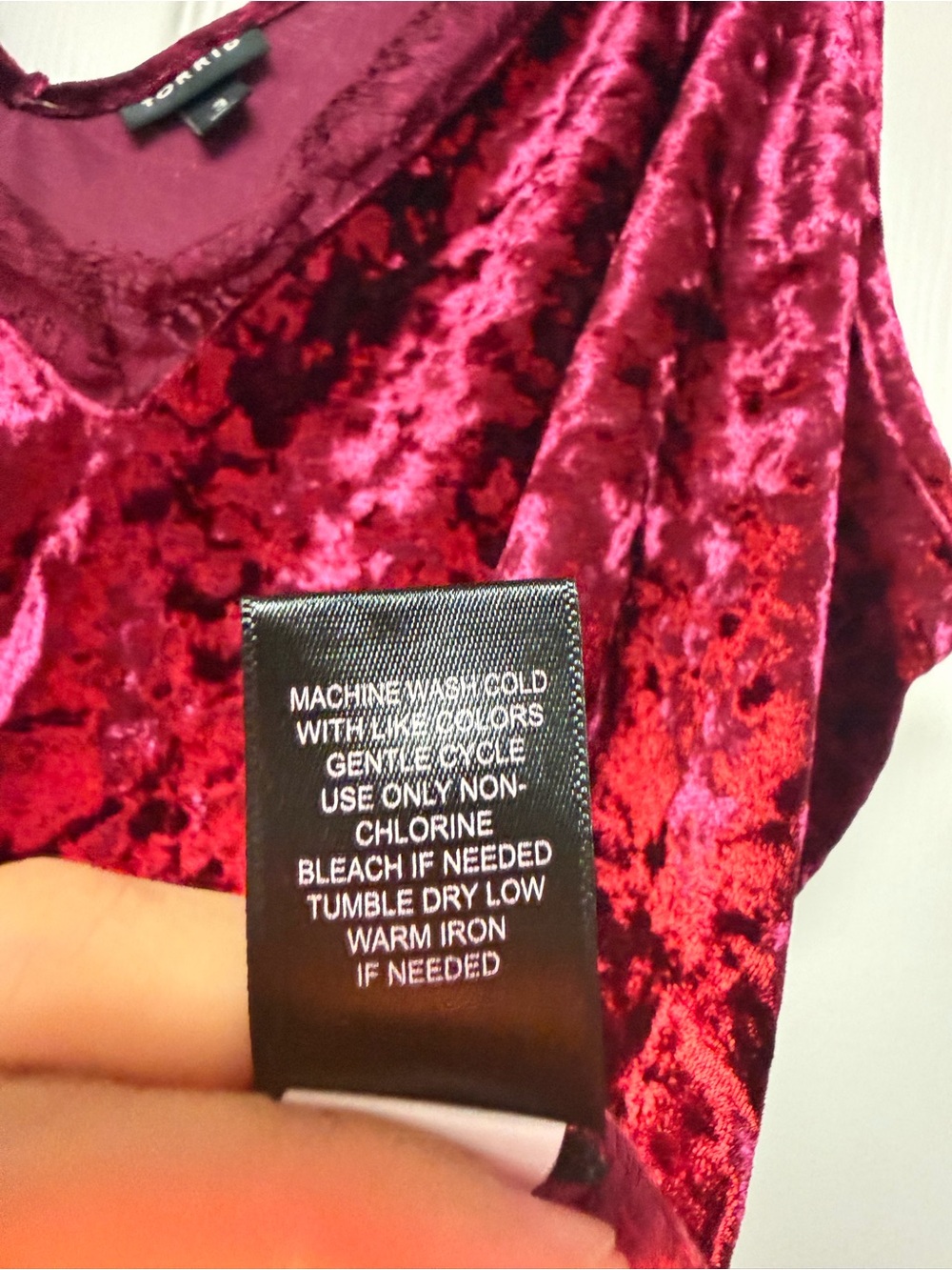 Torrid Burgundy Velvet Lace Cami Y2K Whimsigoth Boho Dark Feminine Date Night - Picture 13 of 13